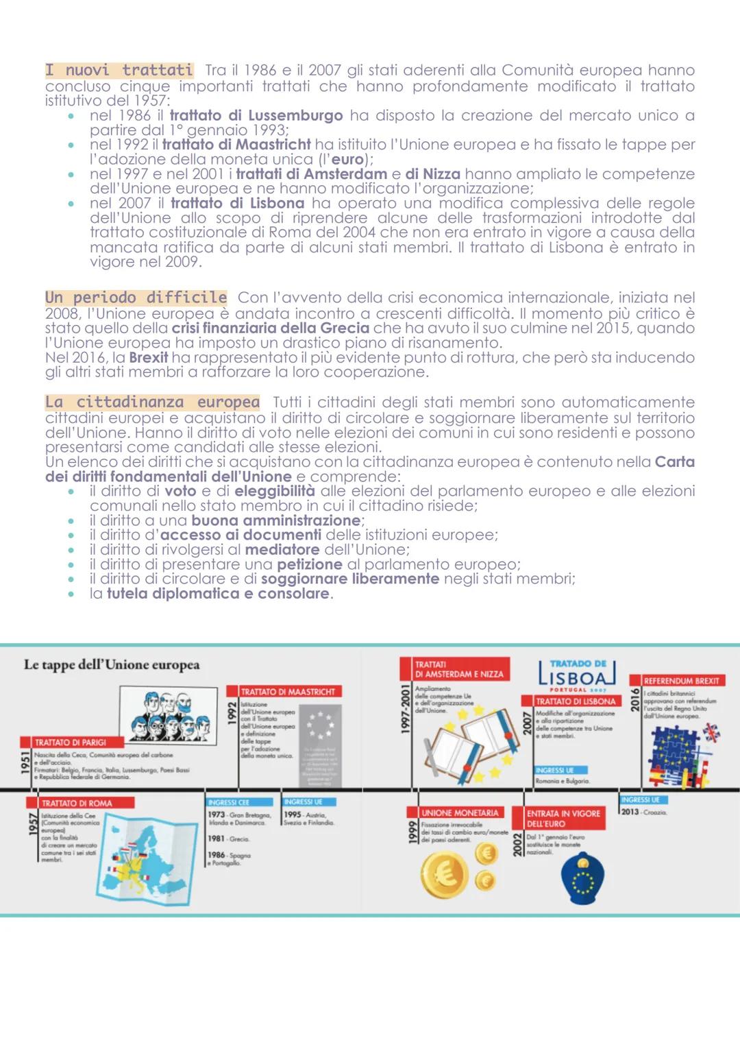 Unione europea
CARATTERI GENERALI
L'Unione europea (UE) è un'organizzazione sovranazionale (ossia al di sopra delle singole
nazioni) di cui 