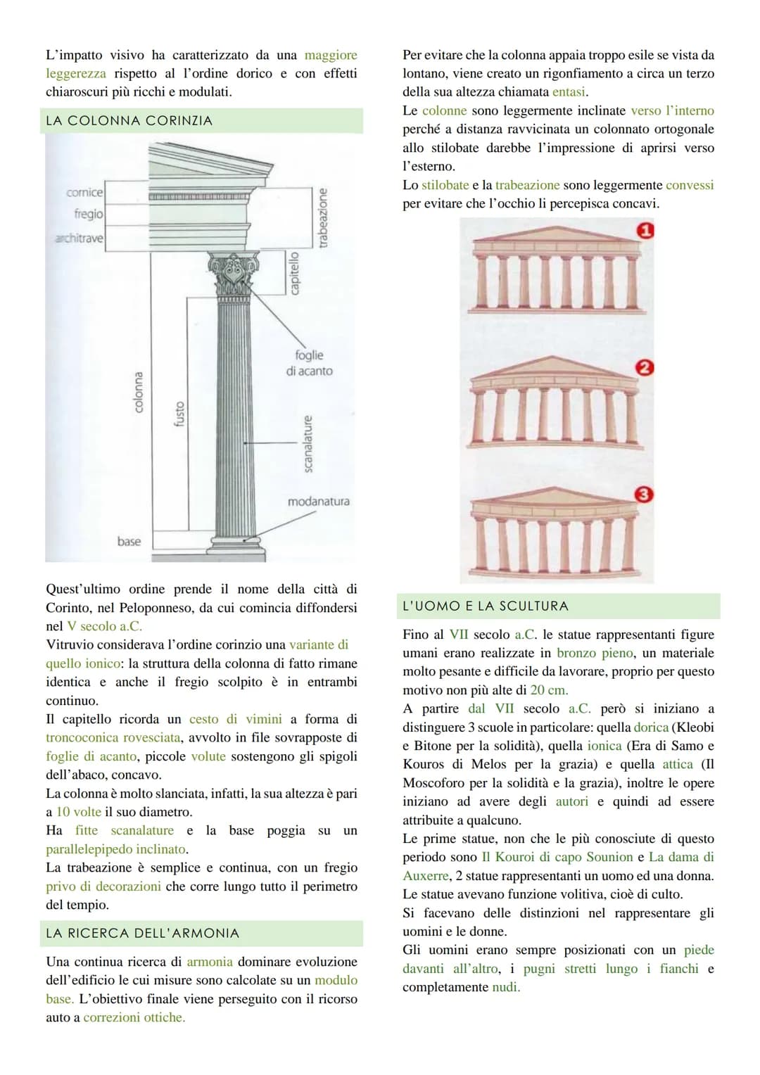 L'ARTE GRECA
L'ARTE AL SERVIZIO DELLE POLEIS
La pólis fa la sua comparsa nell'VIII sec. a. C., alcune
póleis sviluppano un modello di govern