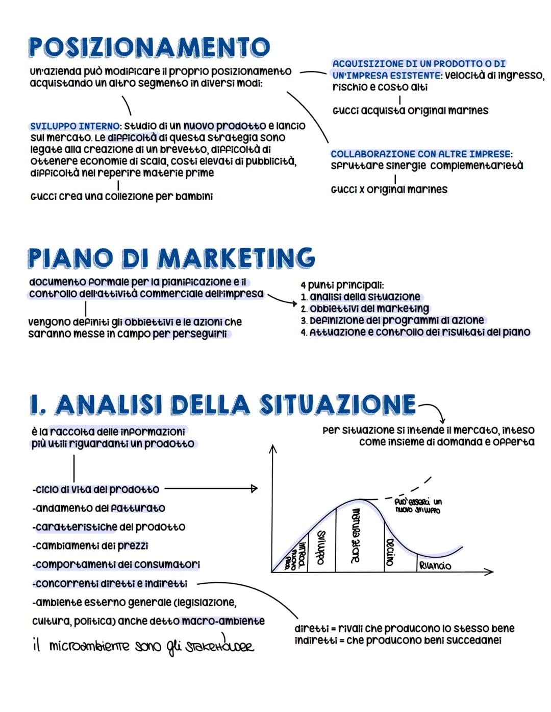 STRATEGICO
strategia, cioè analisi dei bisogni, nuovi
B&S, segmentazione e posizionamento
obbiettivi
non sono specifici, ma dipendono dagli
