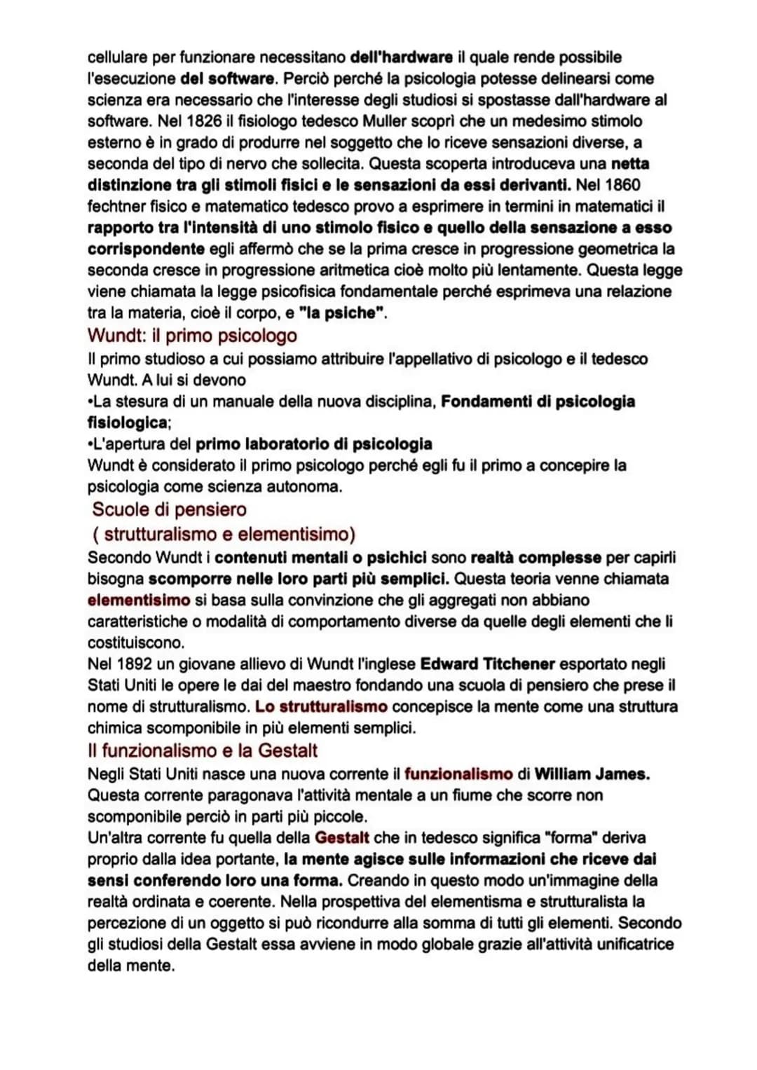 Che cosa è la mente?
La psicologia è la "scienza del comportamento e dei processi mentali",
ricordare, immaginare, ragionare sono tutte atti