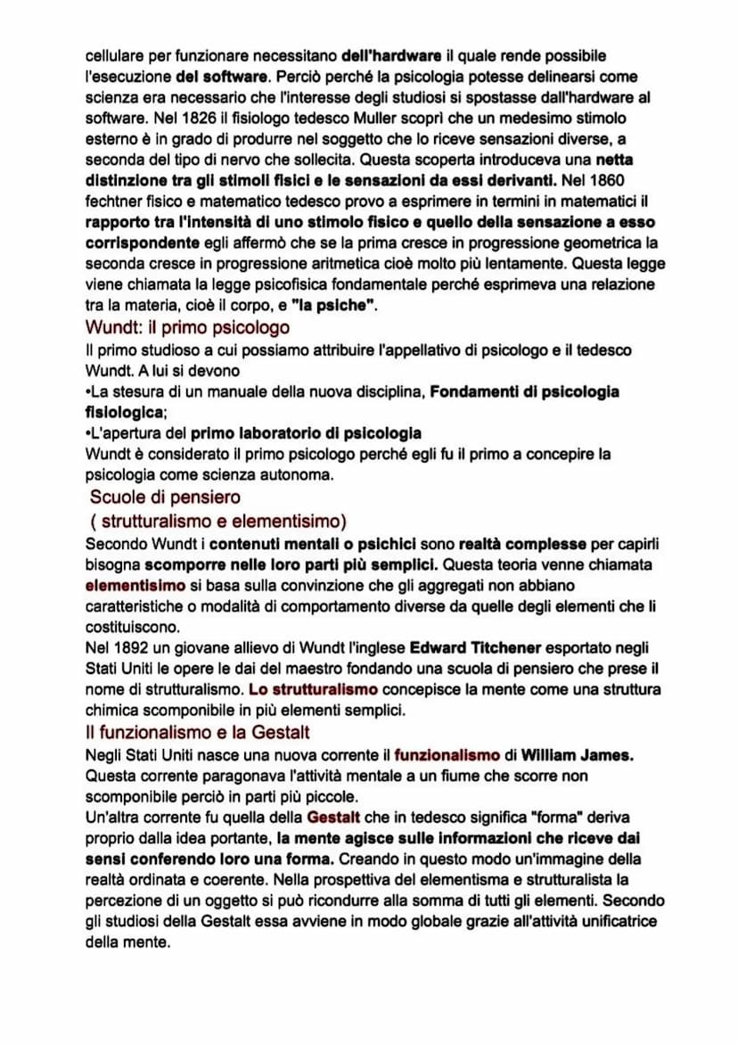 Che cosa è la mente?
La psicologia è la "scienza del comportamento e dei processi mentali",
ricordare, immaginare, ragionare sono tutte atti
