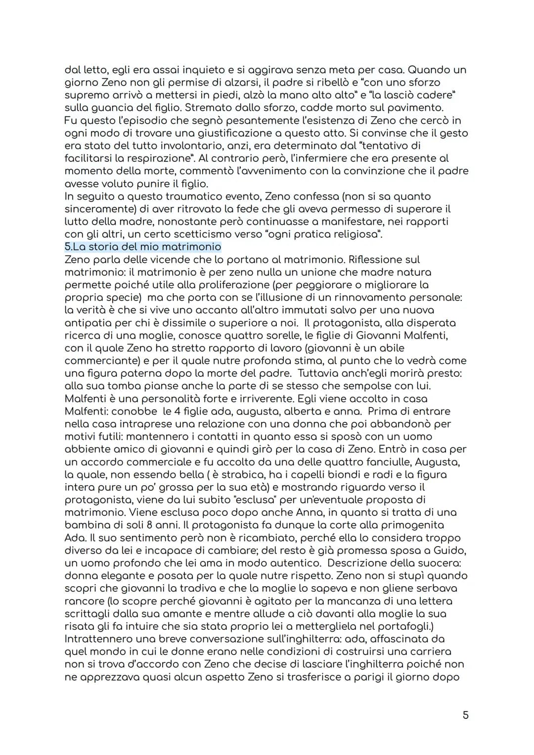1.prefazione
Il libro di Italo Svevo si apre con una prefazione scritta dal dottor S. che
afferma di aver convinto Zeno a scrivere una sorta