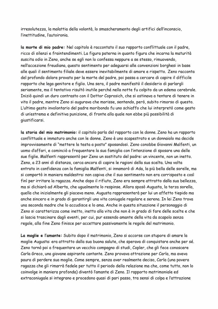LA COSCIENZA DI ZENO
autore: Italo Svevo
anno: 1923, decadentismo
ambientazione: Trieste
genere: romanzo psicologico
protagonista: Zeno Cosi