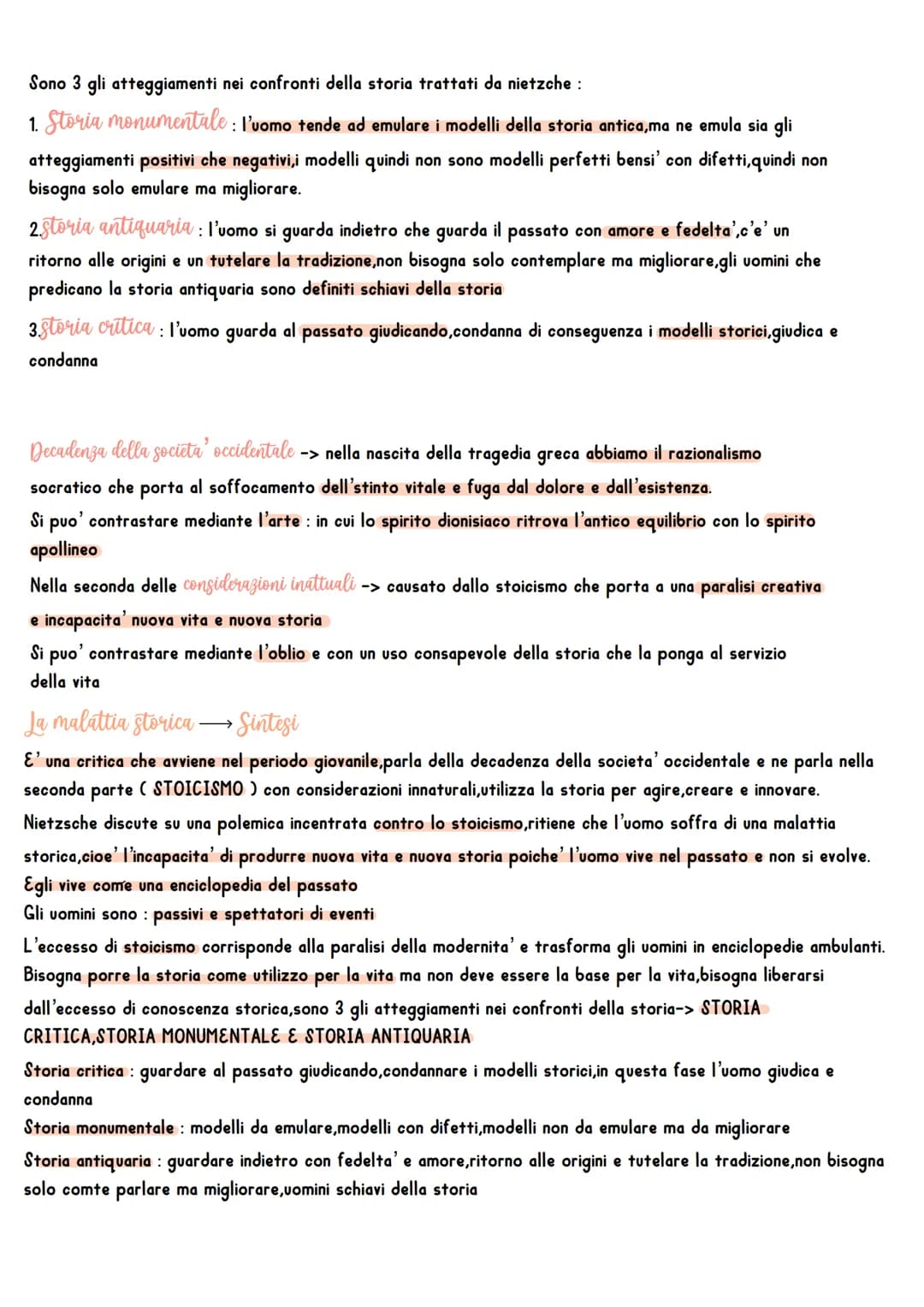 nietsche
Si rifa' al razionalismo di socrate,in cui egli ( socrate) distingue i sofisti dai
presocratici
I sofisti ricercano: nell'uomo e ne