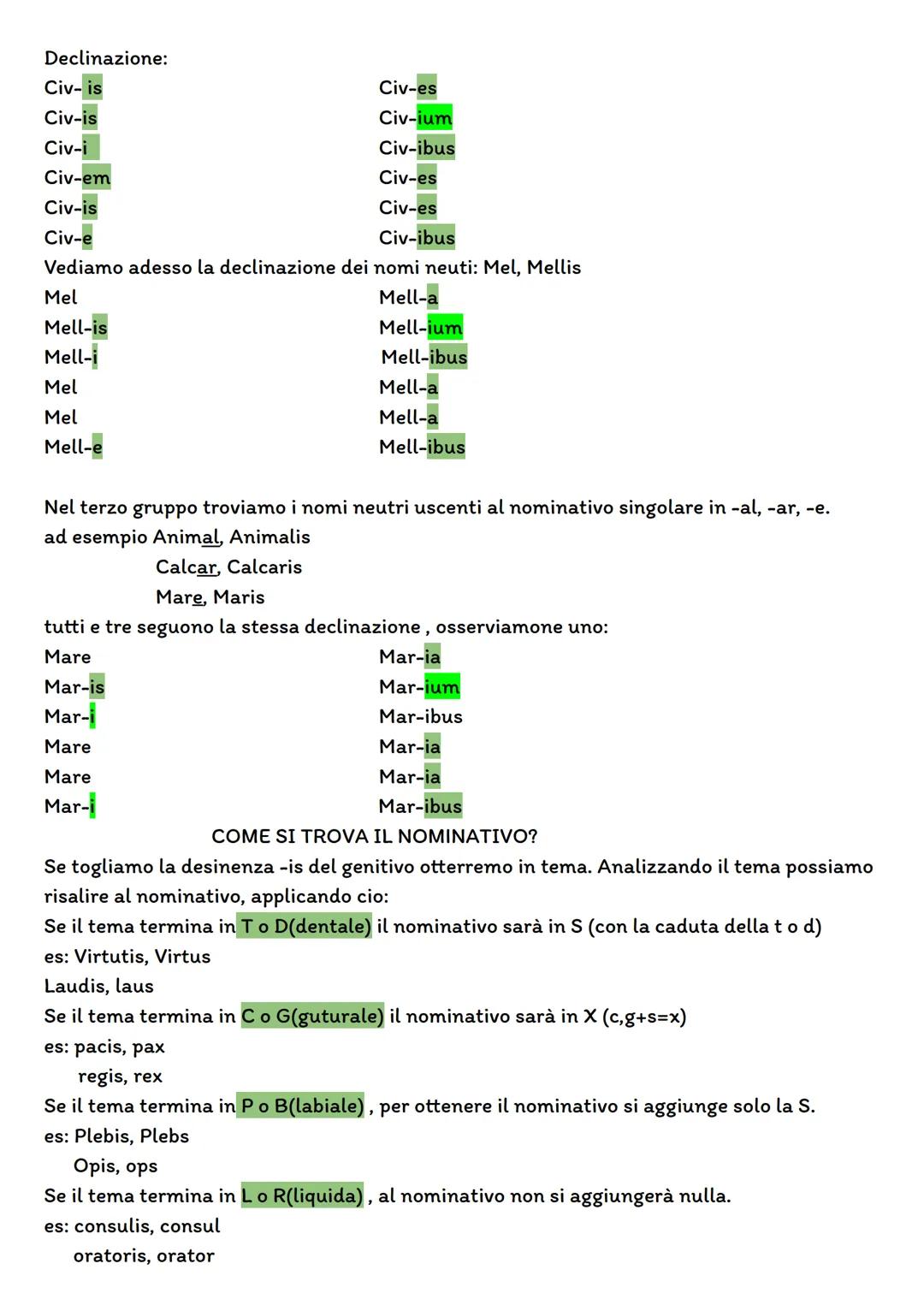 # la terza declinazione

La terza declinazione è la declinazione più complessa tra tutte poiché comprende molti
nomi maschili, femminili e n