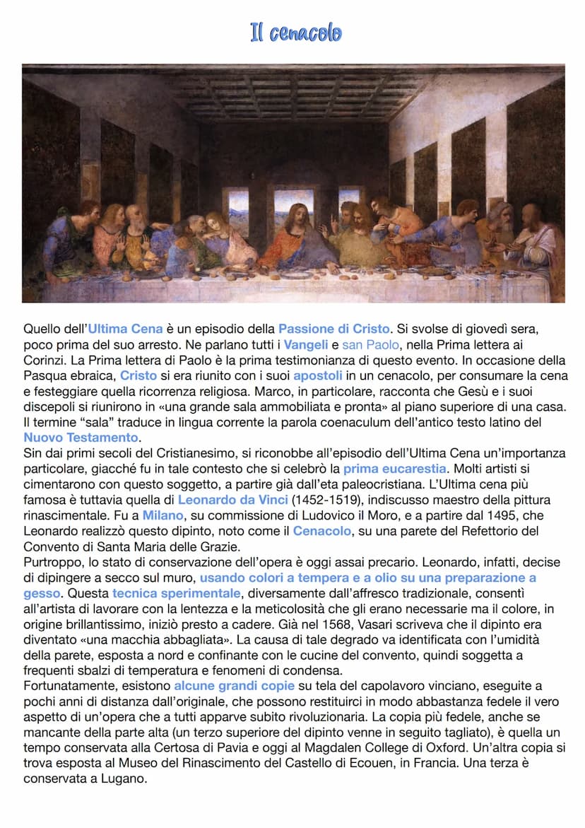 Leonardo Da Vinci
Leonardo (Vinci, Firenze 1452 - castello di Cloux, presso Amboise 1519) fu uno dei
massimi artefici del Rinascimento: pitt
