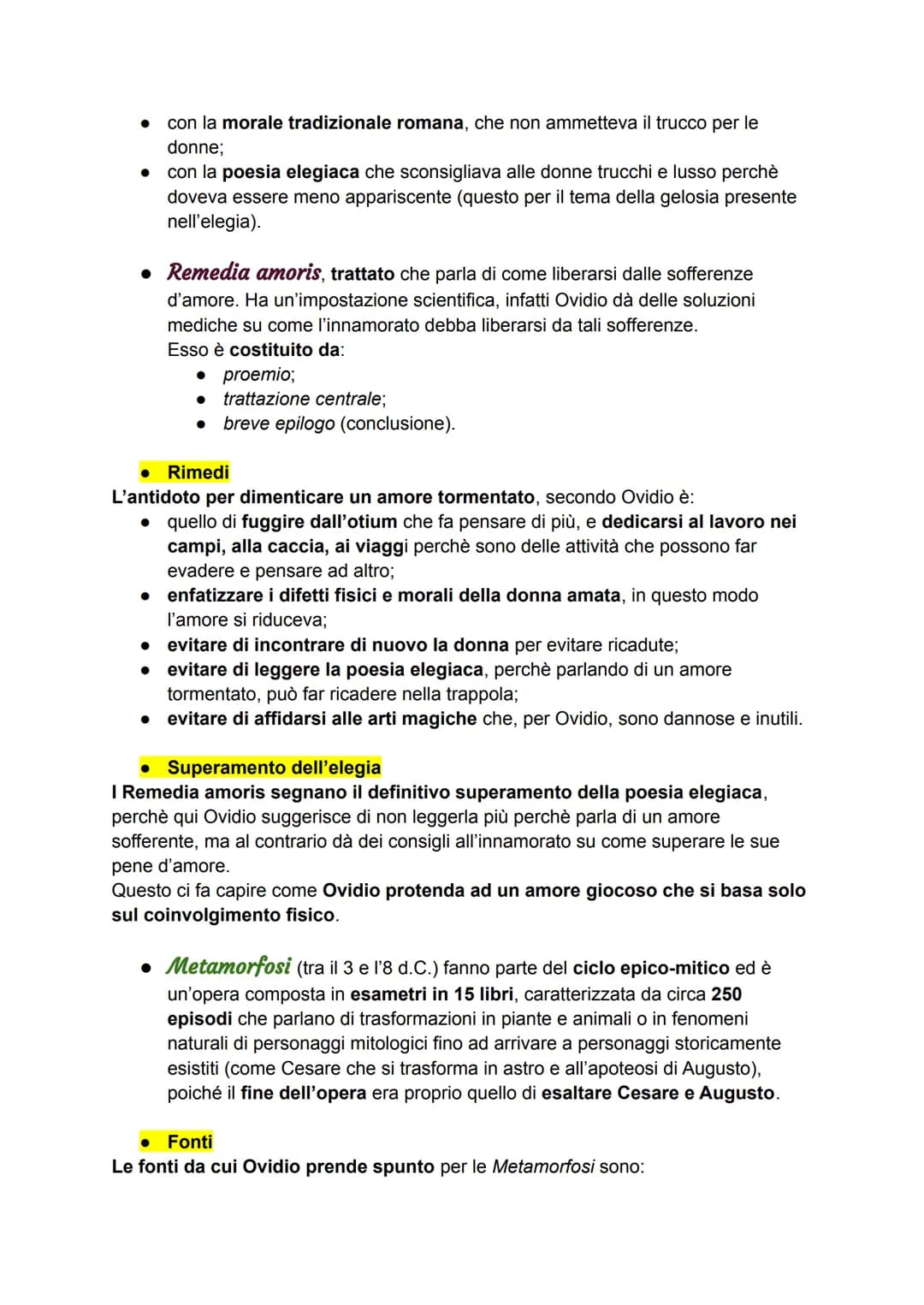Ovidio
VITA
Ovidio nacque a Sulmona nel 43 a.C. e apparteneva ad una ricca famiglia
equestre, che gli consentì di ricevere una buona educazi