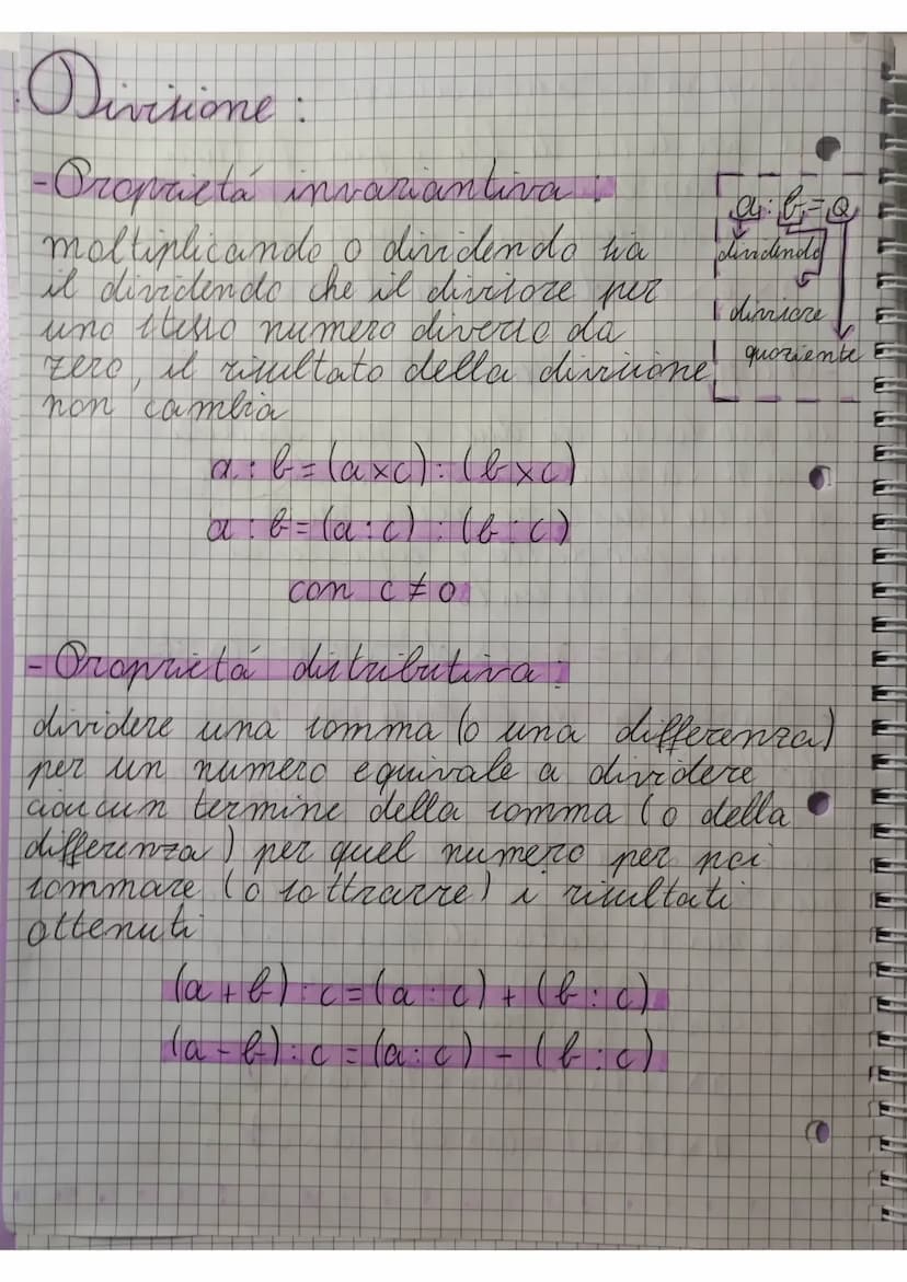 Addisione, sottrazione,
"moltiplicazione e divisione :
tutte le prioprietà
Le proprietà delle
di
regole che permettone che semplificance
lo 