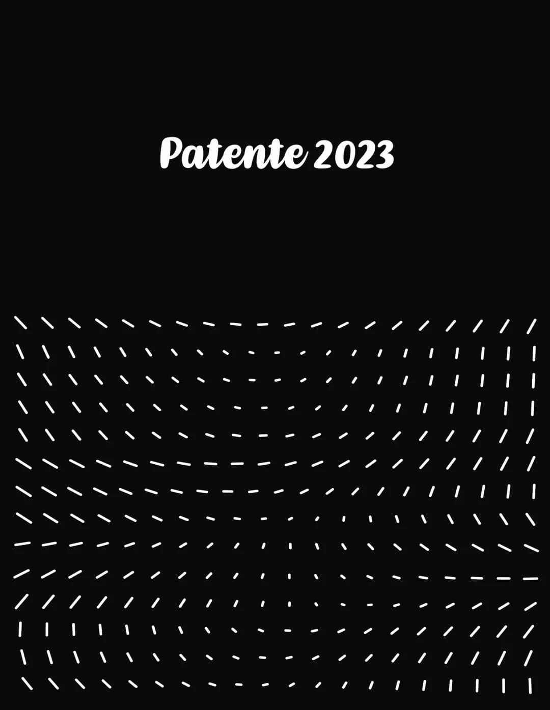 Patente 2023
/ La strada
La strada é un'area aperta alla circolazione Di pedoni, animali e veicoli.
Può essere a senso unico o doppio senso,
