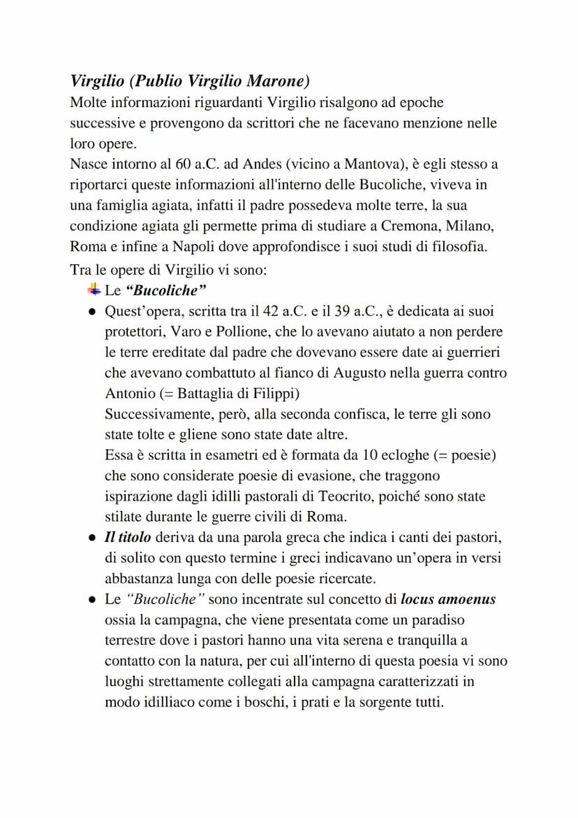 Contesto storico: L'età di Augusto
Con l'età di Augusto si intende il periodo che inizia dalla morte di
Cesare (nel 44 a. C.) e si conclude 