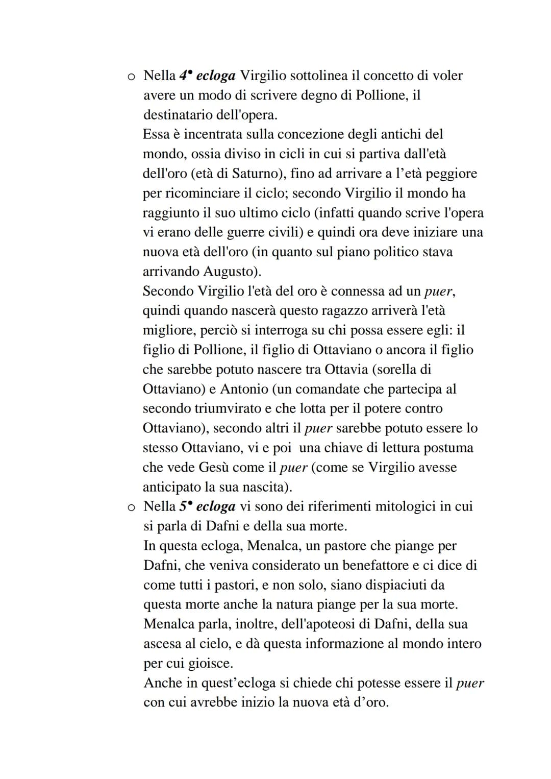 Contesto storico: L'età di Augusto
Con l'età di Augusto si intende il periodo che inizia dalla morte di
Cesare (nel 44 a. C.) e si conclude 
