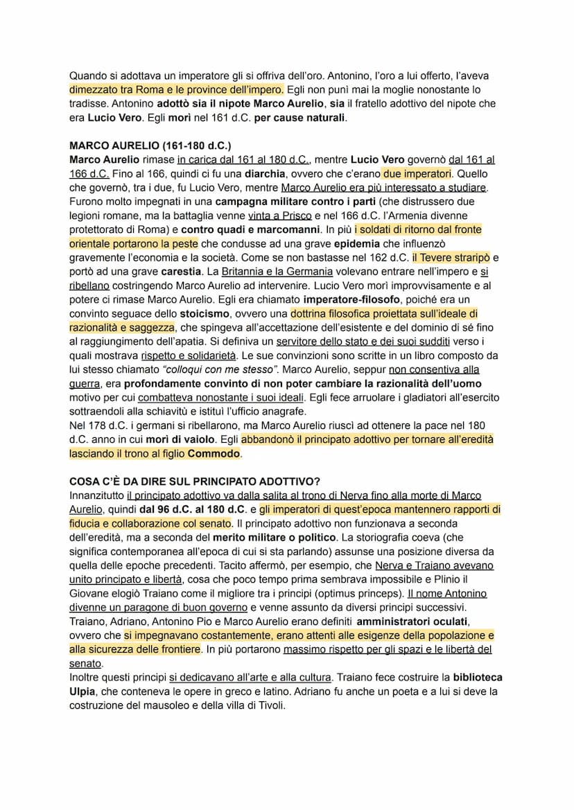 IL PRINCIPATO ADOTTIVO
La morte di Domiziano nel 96 d.C. pose fine alla dinastia Flavia.
NERVA (96-98 d. C.)
Pretoriani e senatori nominaron