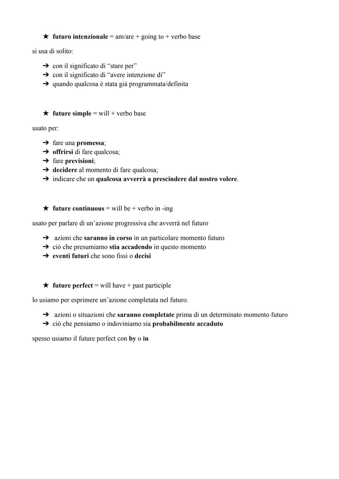 TEMPI VERBALI INGLESI
★ present simple = verbo base > infinito senza "to" (+ s alla terza persona singolare)
indica azioni con carattere di 