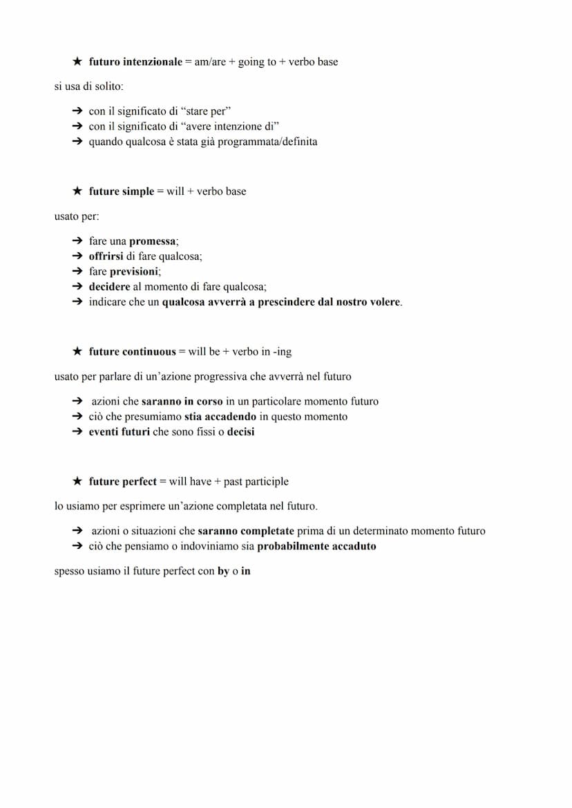 TEMPI VERBALI INGLESI
★ present simple = verbo base > infinito senza "to" (+ s alla terza persona singolare)
indica azioni con carattere di 