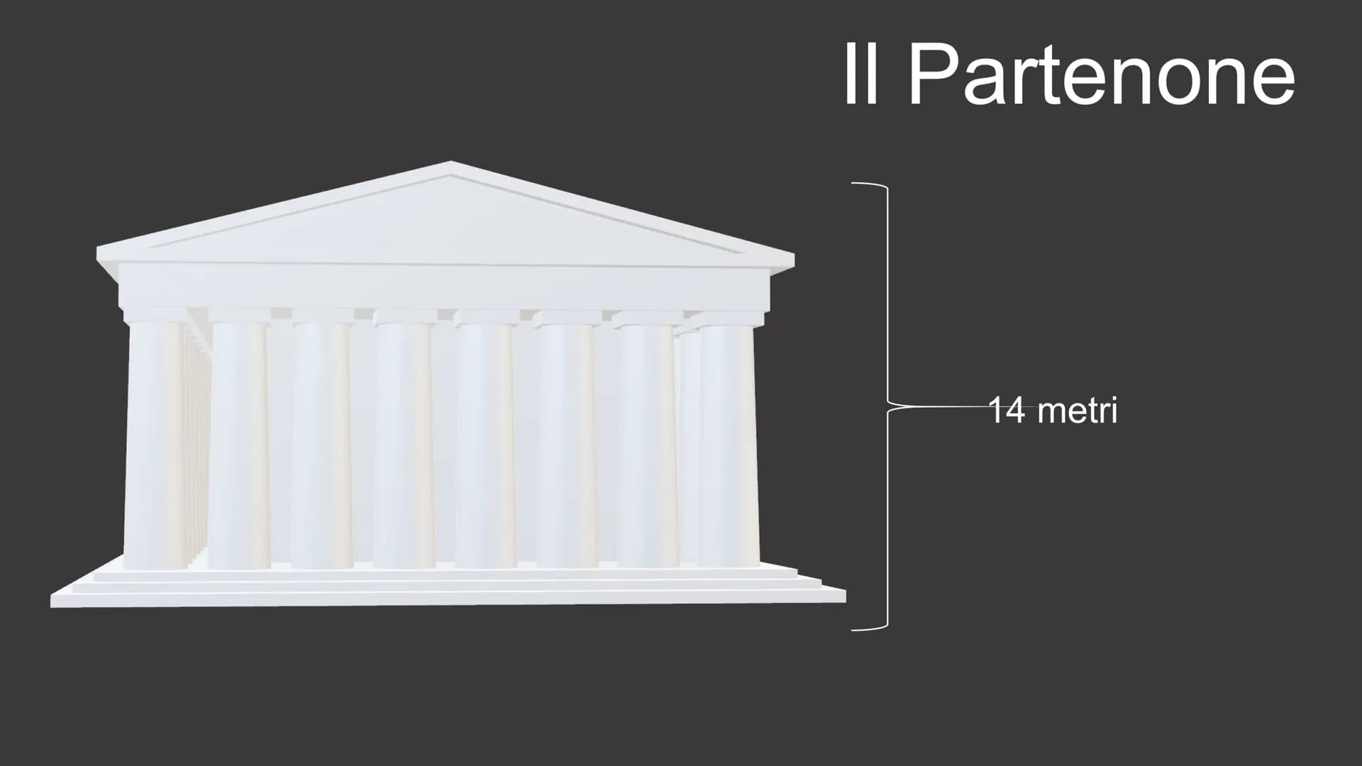 Il Partenone II Partenone
Nel 447 a.C. ad Atene,
Ictino e Callicrate, sotto la
supervisione di Fidia,
iniziano la sua costruzione
seguendo e