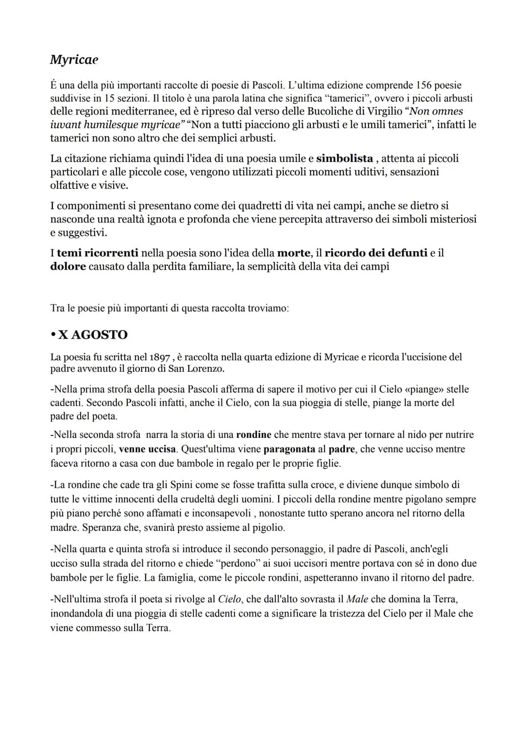 Giovanni Pascoli
La Vita
Pascoli è stato un poeta, un accademico e critico letterario italiano della fine dell'800 in Italia.
Insieme a D'An