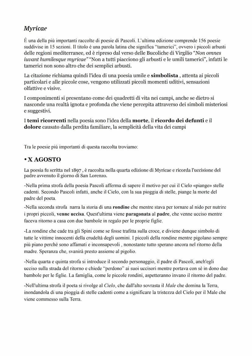 Giovanni Pascoli
La Vita
Pascoli è stato un poeta, un accademico e critico letterario italiano della fine dell'800 in Italia.
Insieme a D'An