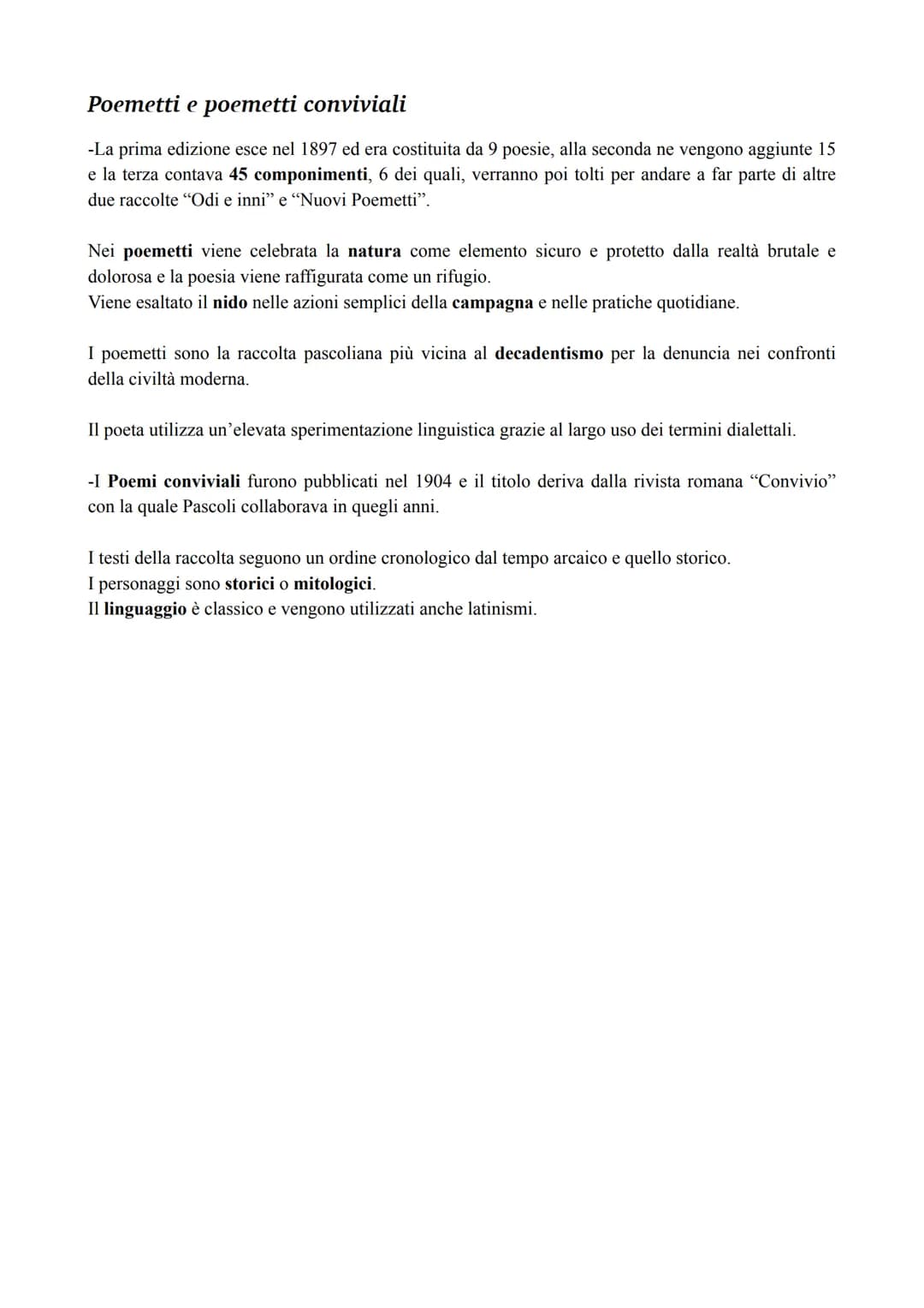 Giovanni Pascoli
La Vita
Pascoli è stato un poeta, un accademico e critico letterario italiano della fine dell'800 in Italia.
Insieme a D'An