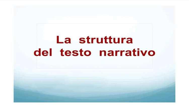 Know La struttura del testo narrativo thumbnail