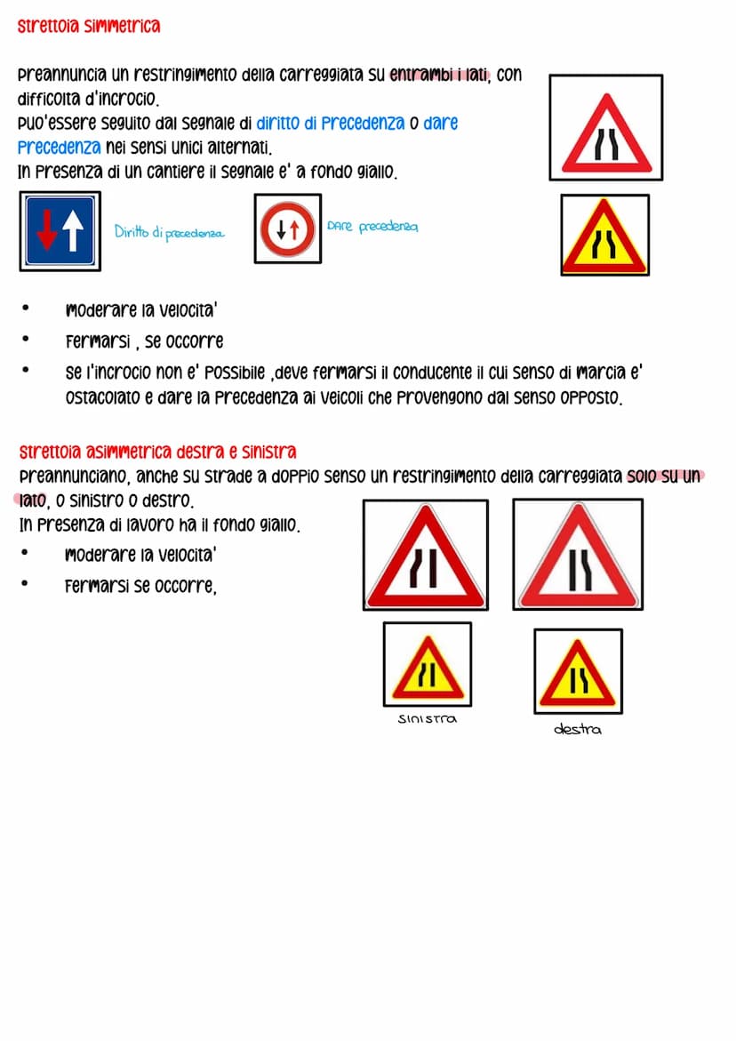 Segnali stradali
segnali :
- verticali ( cartelli stradali )
-orizzontali
- Segnali temporanei (ostacoli, lavori ..)
· Segnali luminosi ( se