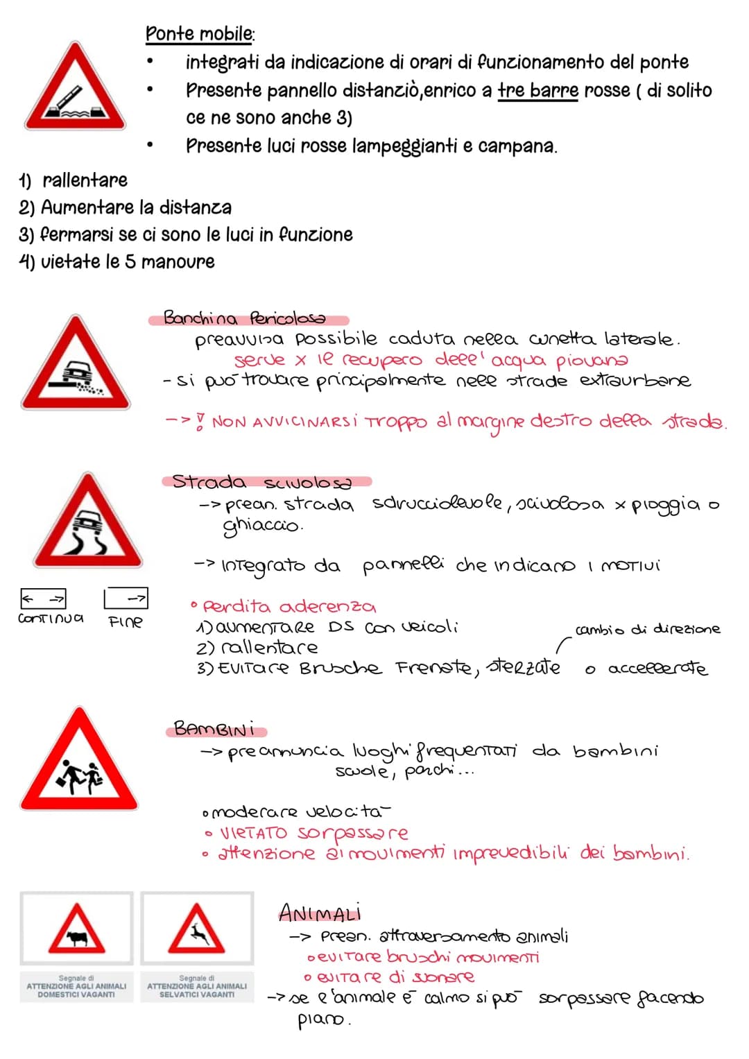Segnali stradali
segnali :
- verticali ( cartelli stradali )
-orizzontali
- Segnali temporanei (ostacoli, lavori ..)
· Segnali luminosi ( se
