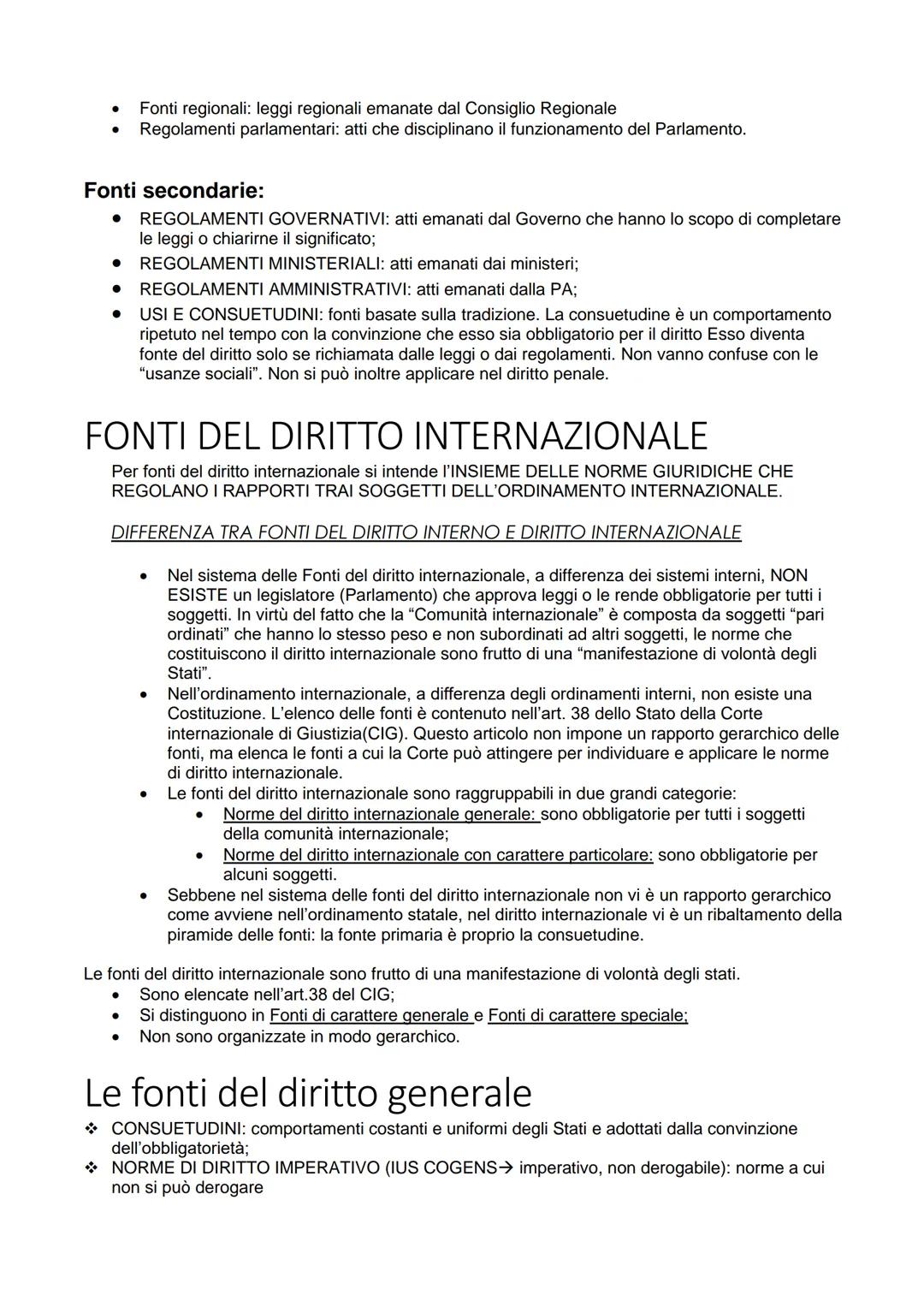 LE FONTI DEL DIRITTO
Tutti gli ordinamenti giuridici moderni hanno una pluralità di "Fonti del diritto" che comprendono ola
volontà di emana