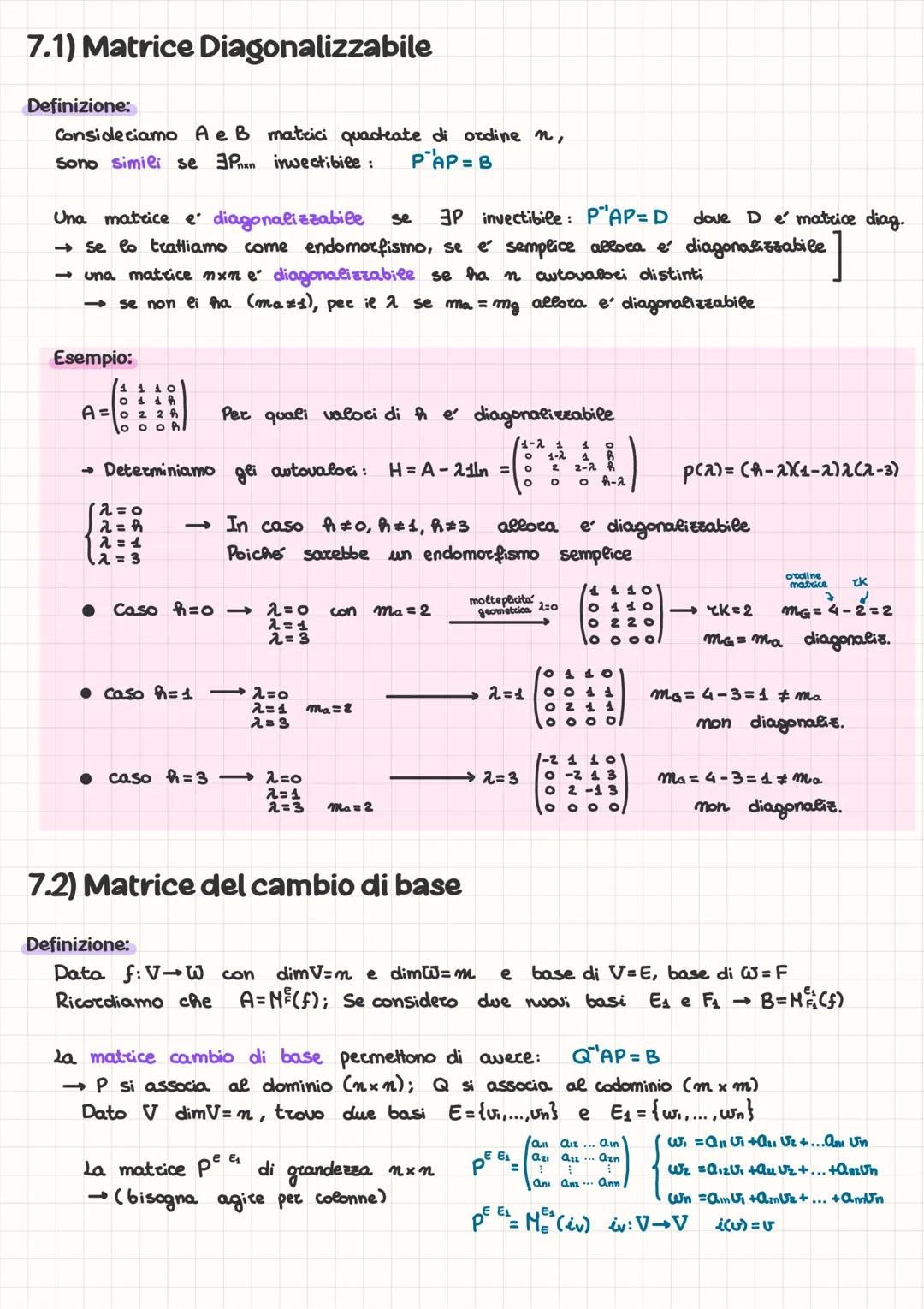 Capire le Matrici Diagonalizzabili in Algebra Lineare