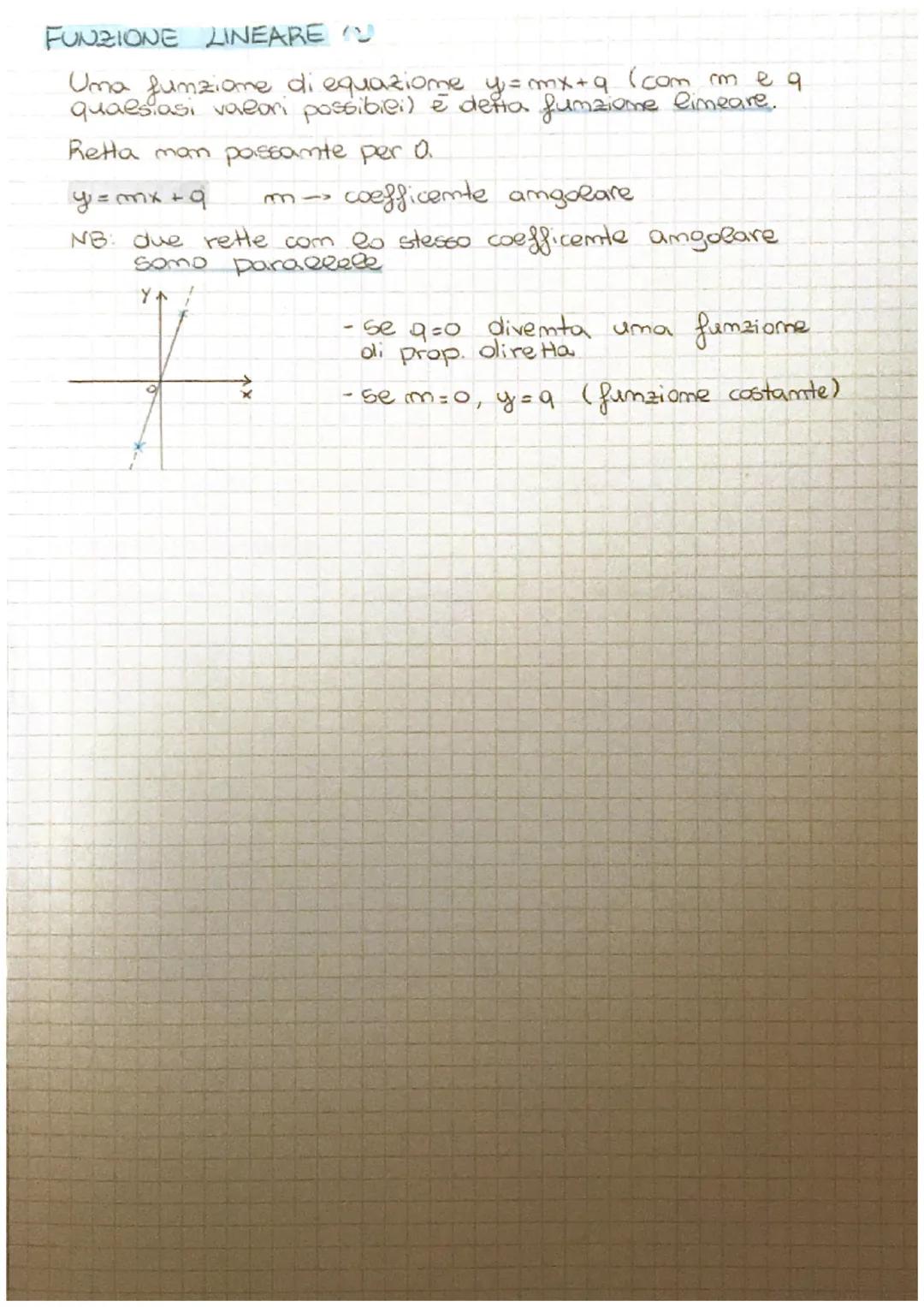 LE FUNZIONI
Siamo x ey due insiemi; si dice funzione da x ou v umo
relazione che associa ogmi eventento di x ad umo e
umo solo elemento oli
