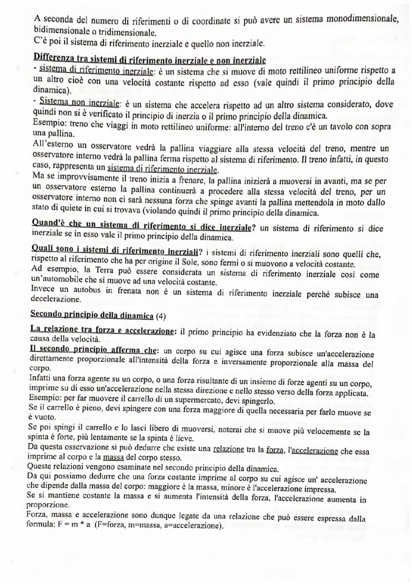 I principi della dinamica Pag. 284 a 298 - "Materiale didattico" -
Le cause del moto (1)
La dinamica: è la parte della fisica che studia le 