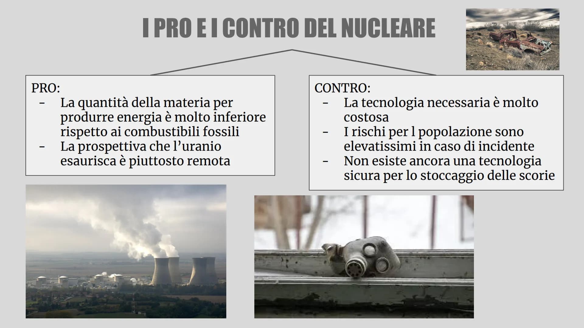 L'ENERGIA NUCLEARE
H CHE COS'È L'ENERGIA NUCLEARE?
È una fonte di energia primaria ed è
considerata un'alternativa ai combustibili
fossili
d