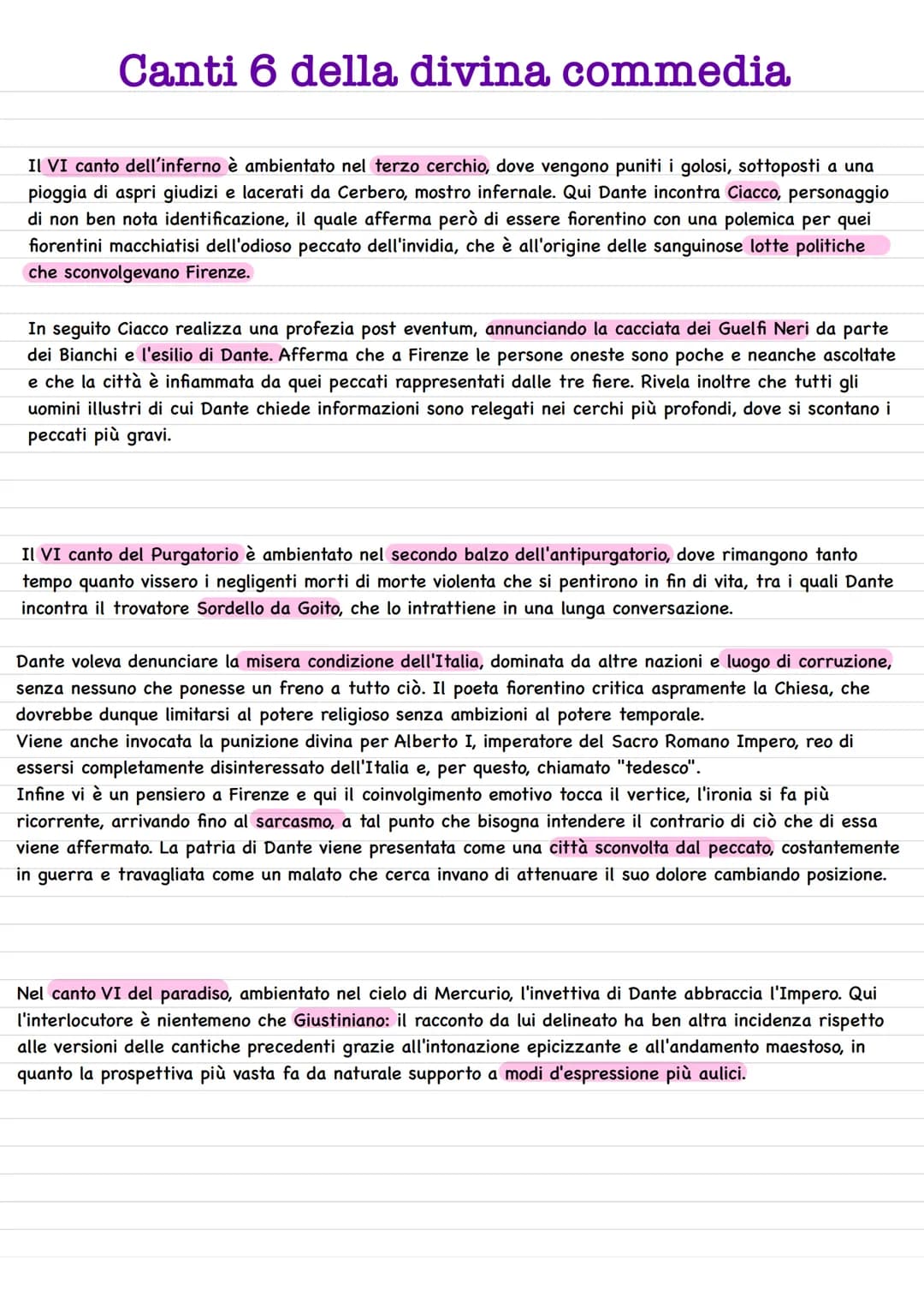 canto 6 del Paradiso
Il canto 6 si svolge nel cielo di mercurio (II cielo),in cui si trovano le anime che hanno operato bene
per ottenere gl