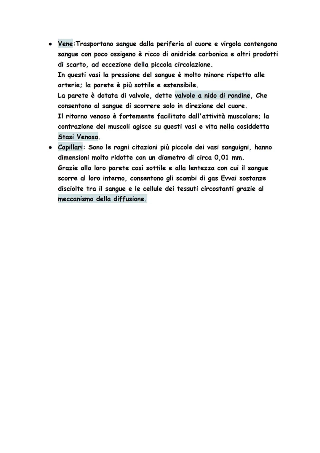 Circuito entro il quale si muove il sangue, attraverso il quale tutte le cellule
del nostro corpo possono nutrirsi, conservarsi e depurarsi

