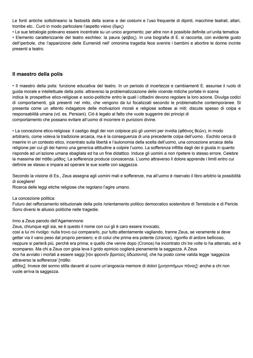 La Tragedia
La tragedia consiste nella rappresentazione di una vicenda mitica o, più raramente, come nel caso dei Persiani di Eschilo
(472 a
