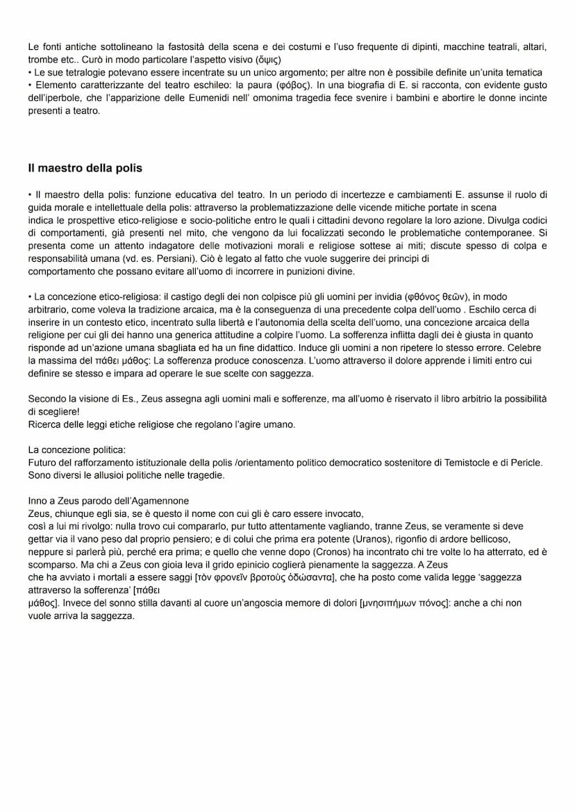 La Tragedia
La tragedia consiste nella rappresentazione di una vicenda mitica o, più raramente, come nel caso dei Persiani di Eschilo
(472 a