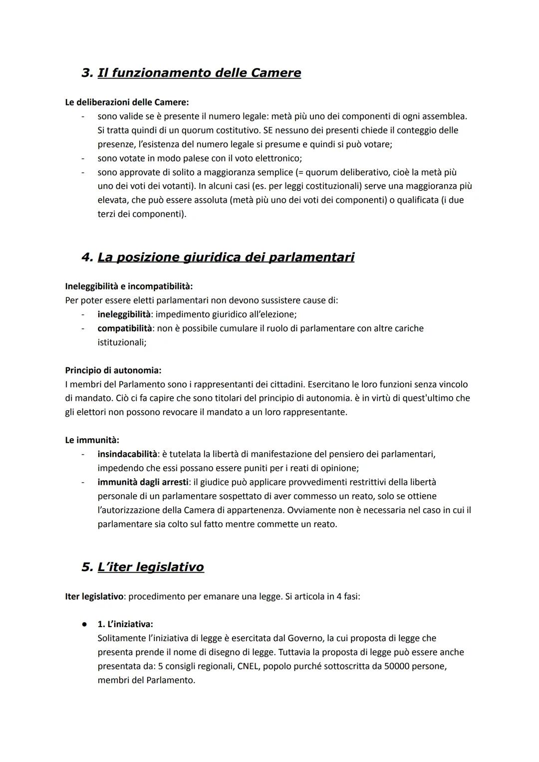 # LA FUNZIONE LEGISLATIVA: IL PARLAMENTO

1. La composizione del Parlamento

Parlamento: organo costituzionale titolare del potere legislati