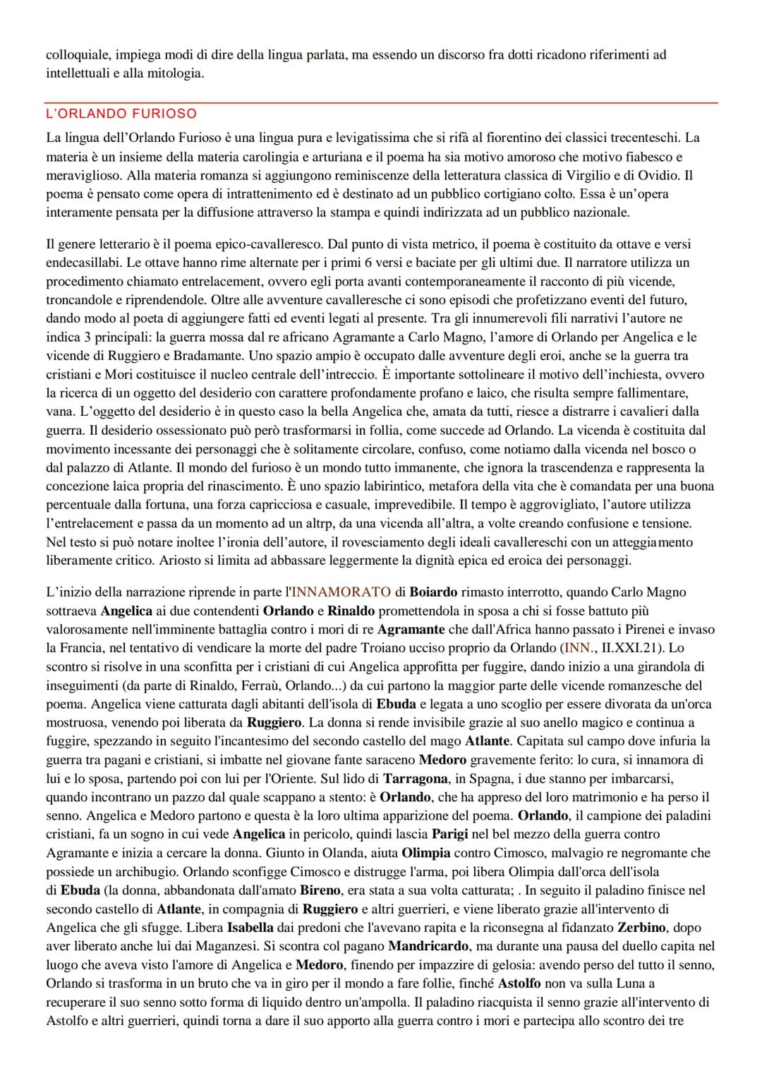 Ariosto
LA VITA
Anche se praticano generi letterari diversi, Ariosto e Machiavelli hanno alcuni aspetti comuni. Intanto sono due autori
del 