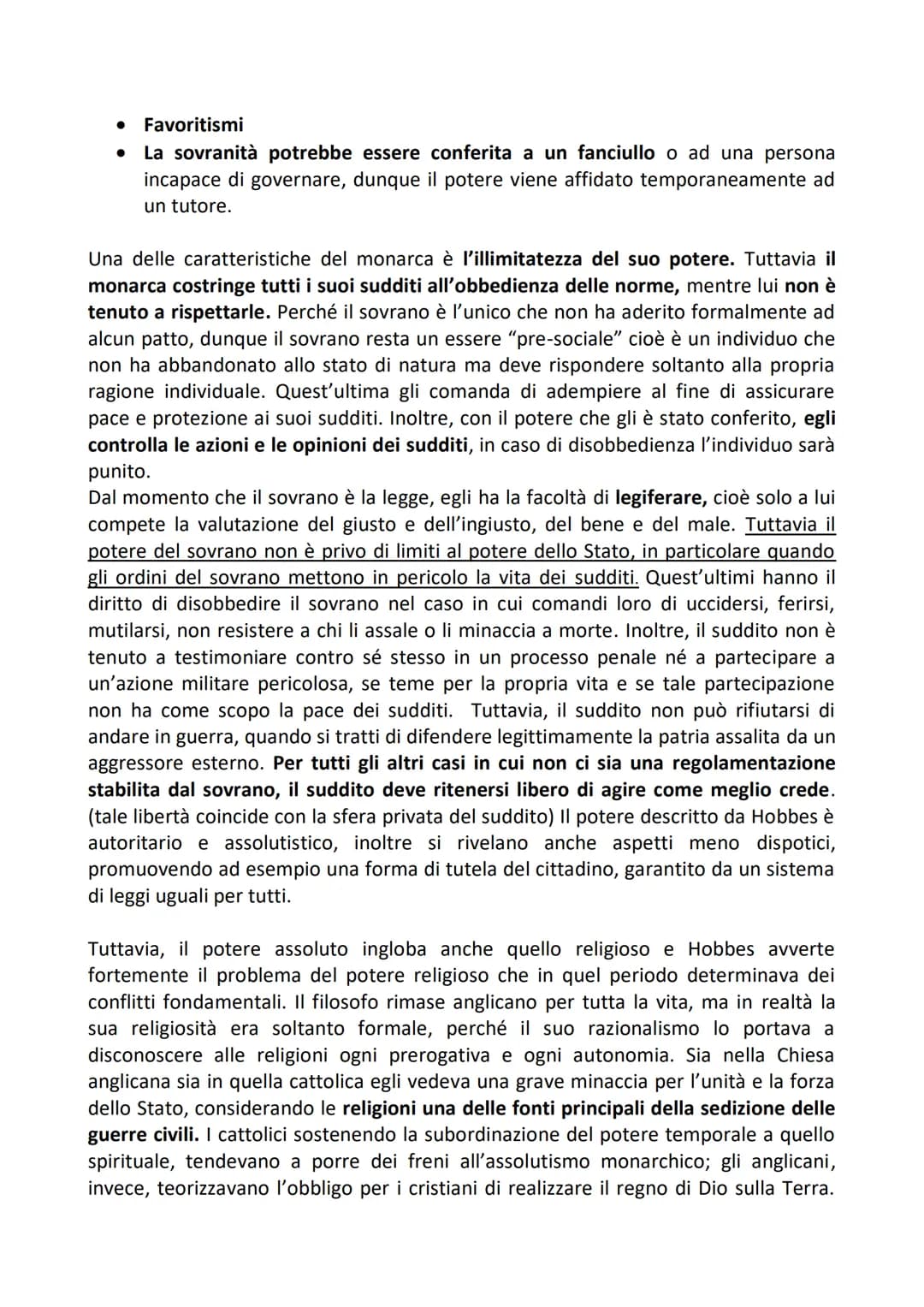 THOMAS HOBBES
Hobbes afferma che inizialmente l'uomo viveva in uno stato di natura, cioè la
condizione ipotetica, precedente alla formazione