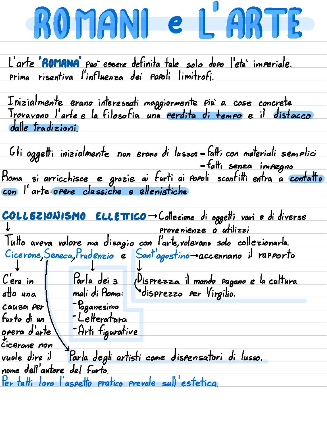 L'arte romana: tecniche e influenze culturali
