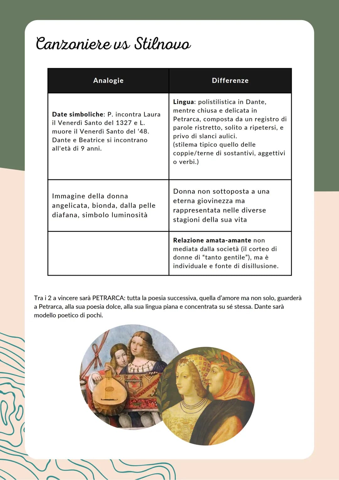 Il canzoniere
Il canzoniere è una raccolta di poesie curate e ordinate da Petrarca
durante il corso della sua vita, secondo il suo disegno (