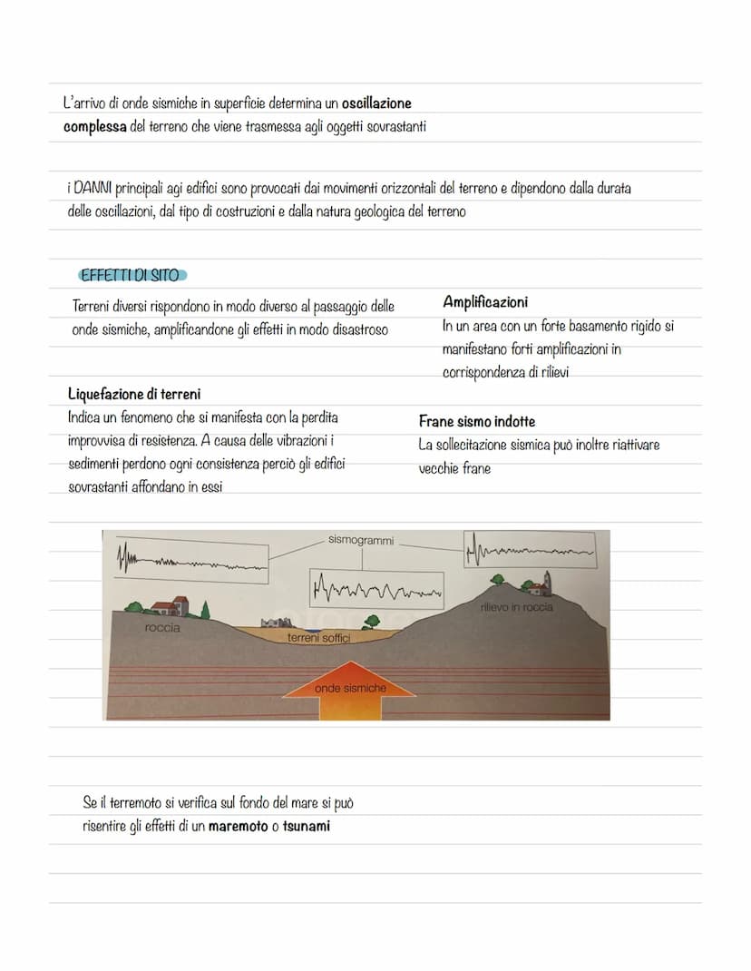 I TERREMOTI
quando gli sforzi teutonici, che provocano la deformazione elastica delle
rocce, superano il limite di rottura le rocce si fratt