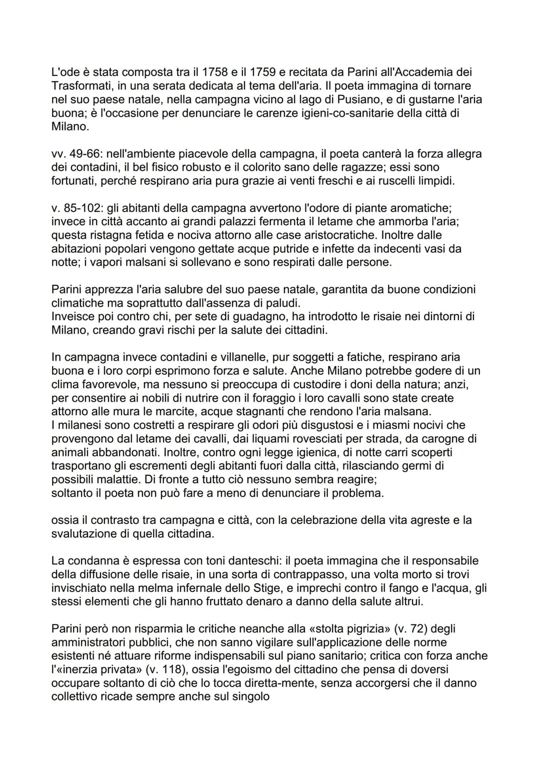PARINI
LA VITA
Uno scrittore di umili origini, Giuseppe Parino (che muterà poi il cognome) nasce
nel 1729 a Bosisio, nel territorio allora d