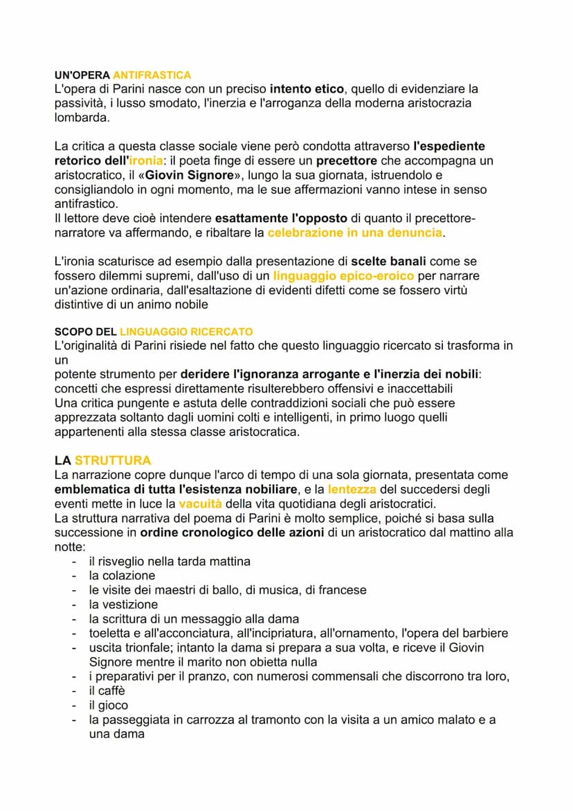 PARINI
LA VITA
Uno scrittore di umili origini, Giuseppe Parino (che muterà poi il cognome) nasce
nel 1729 a Bosisio, nel territorio allora d