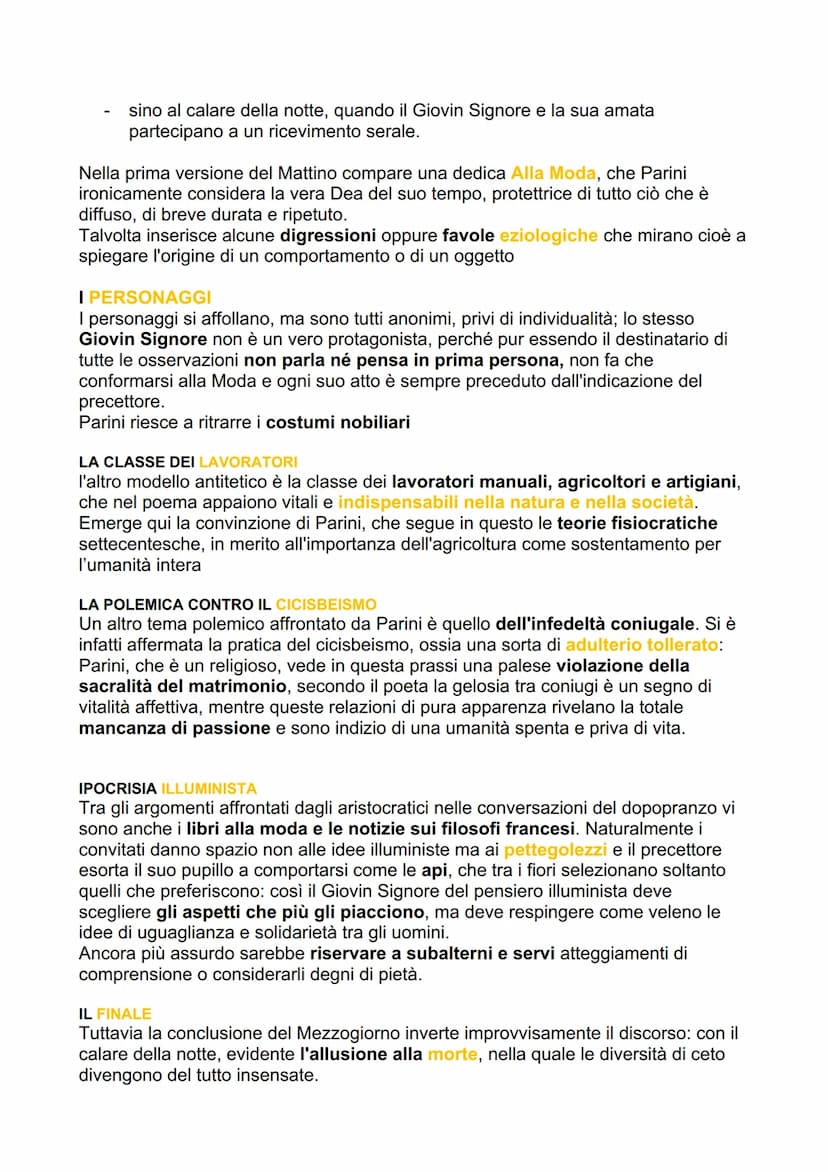 PARINI
LA VITA
Uno scrittore di umili origini, Giuseppe Parino (che muterà poi il cognome) nasce
nel 1729 a Bosisio, nel territorio allora d