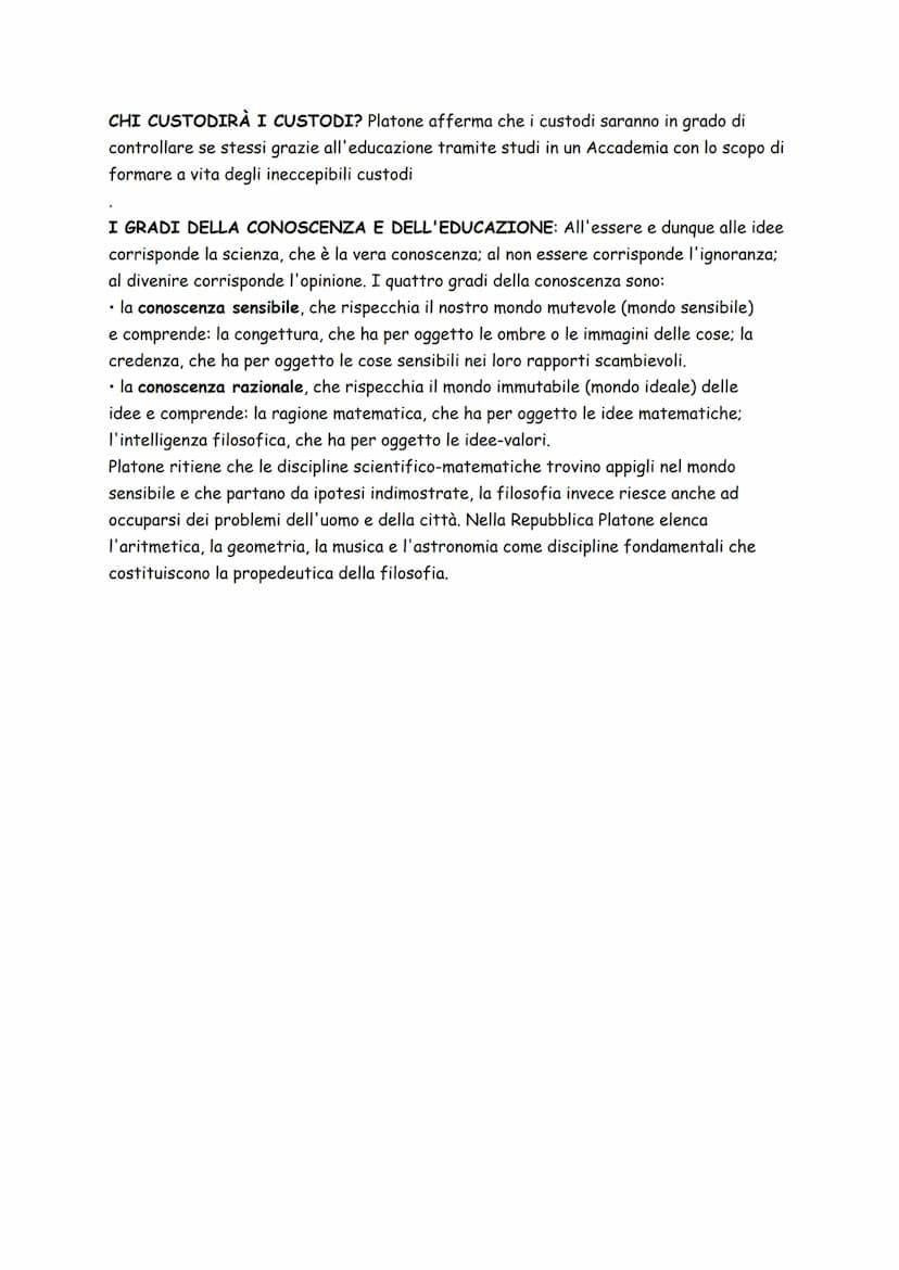 LO STATO IDEALE SECONDO PLATONE NELLA "REPUBBLICA"
Il concetto centrale della Repubblica è una comunità perfetta, in cui ognuno trova la sua