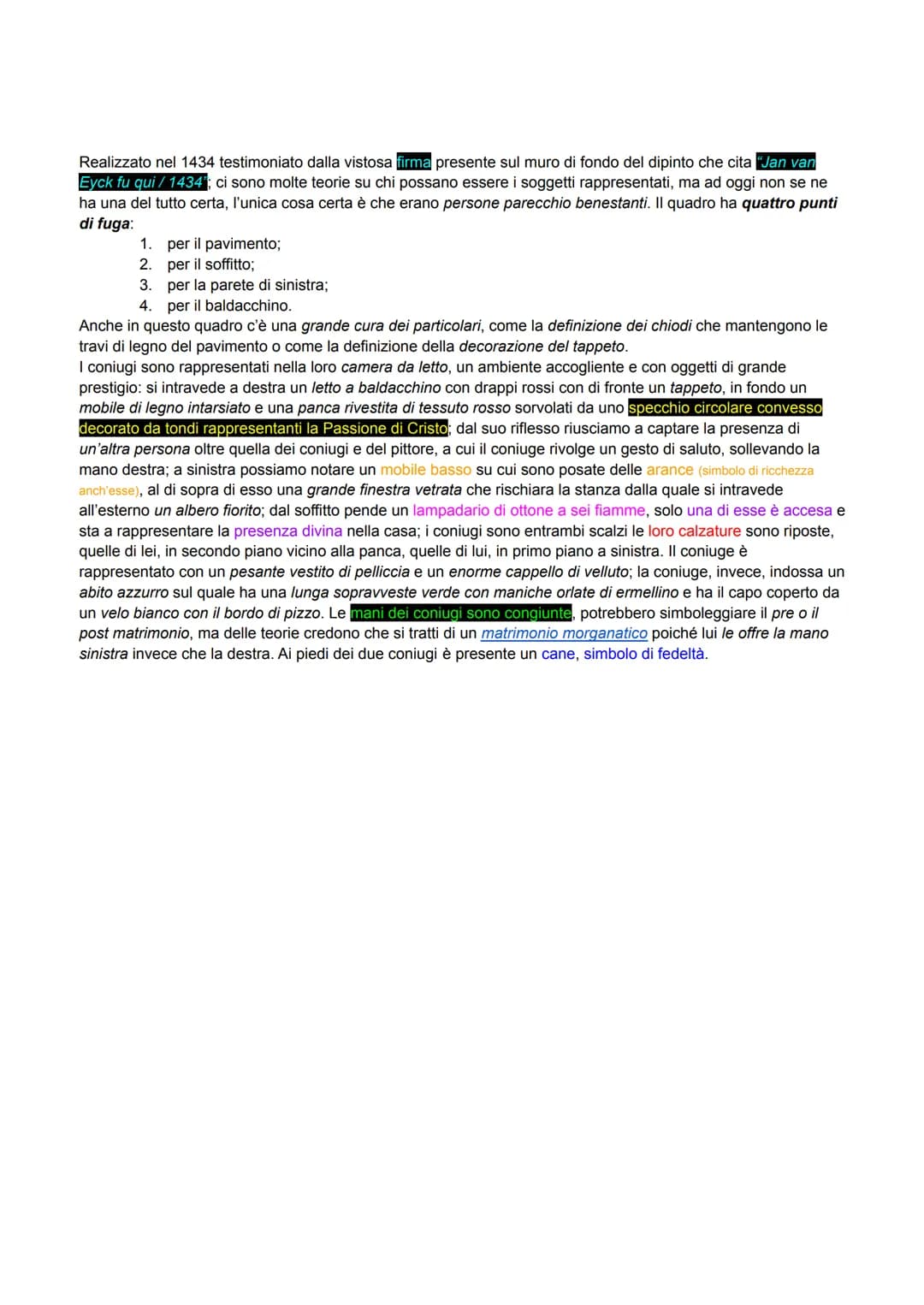 I CONIUGI ARNOLFINI.
I CONIUGI ARNOLFINI
ARANCE
(simbolo di ricchezza)
CALZATURE MARITO
LAMPADARIO
MANI CONGIUNTE
(simbolo di pre o dopo mat