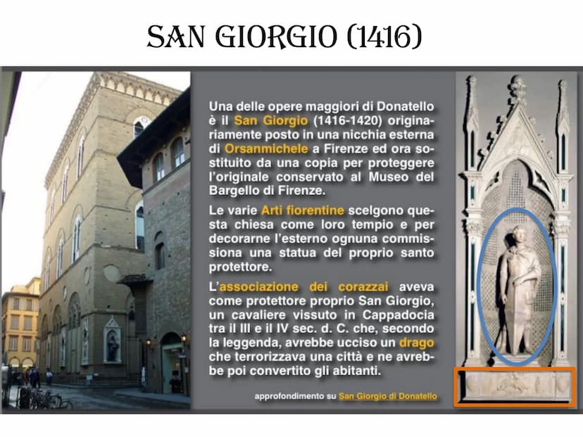 
<p>Donatello, nato Donato di Niccolò di Betto Bardi a Firenze nel 1386, iniziò la sua formazione artistica presso la bottega di Lorenzo Ghi