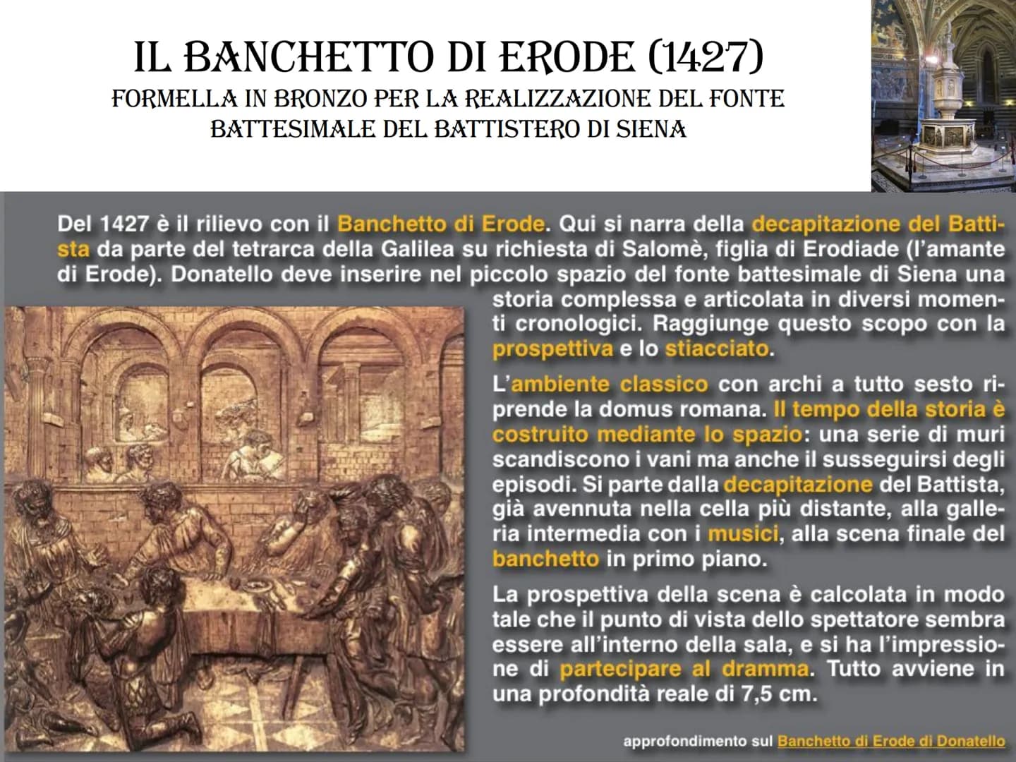 
<p>Donatello, nato Donato di Niccolò di Betto Bardi a Firenze nel 1386, iniziò la sua formazione artistica presso la bottega di Lorenzo Ghi