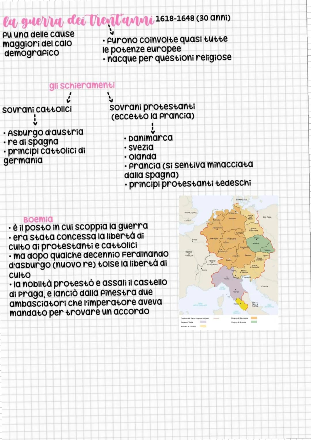 CONTRASTI NELLEUROPA DEL SEICENTO
calo demografico
SPAGNA
●
sconfitta dall'Inghilterra
• 500: inizia u periodo di crisi finanziaria
↓
la pro