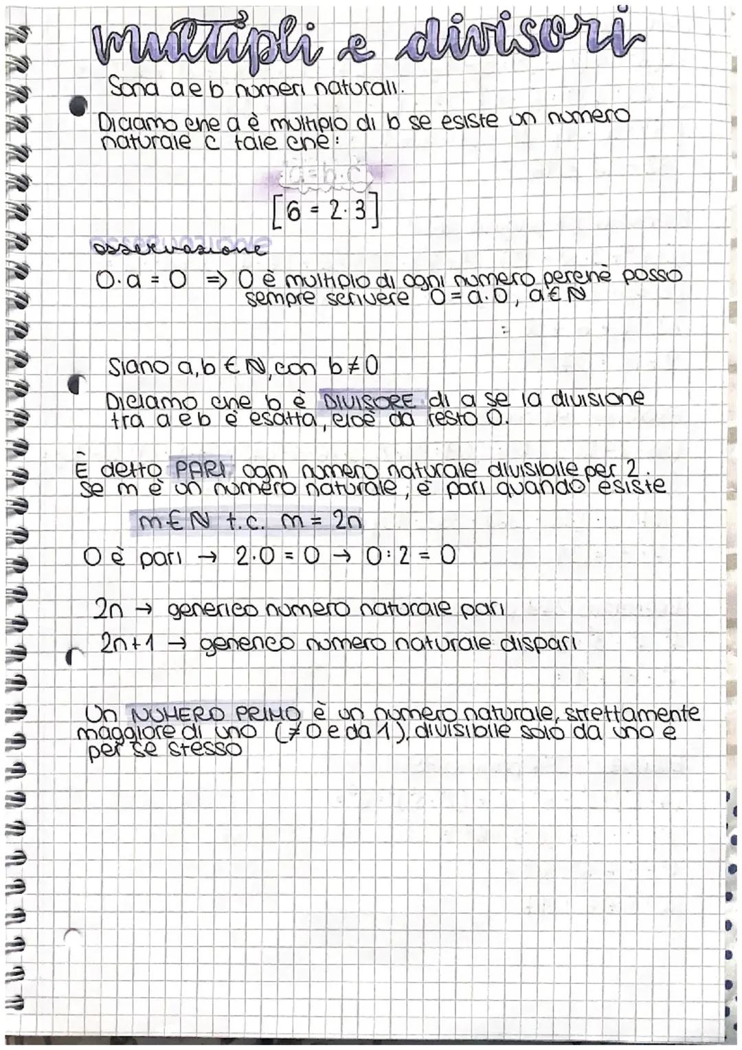 multipli e divisori
