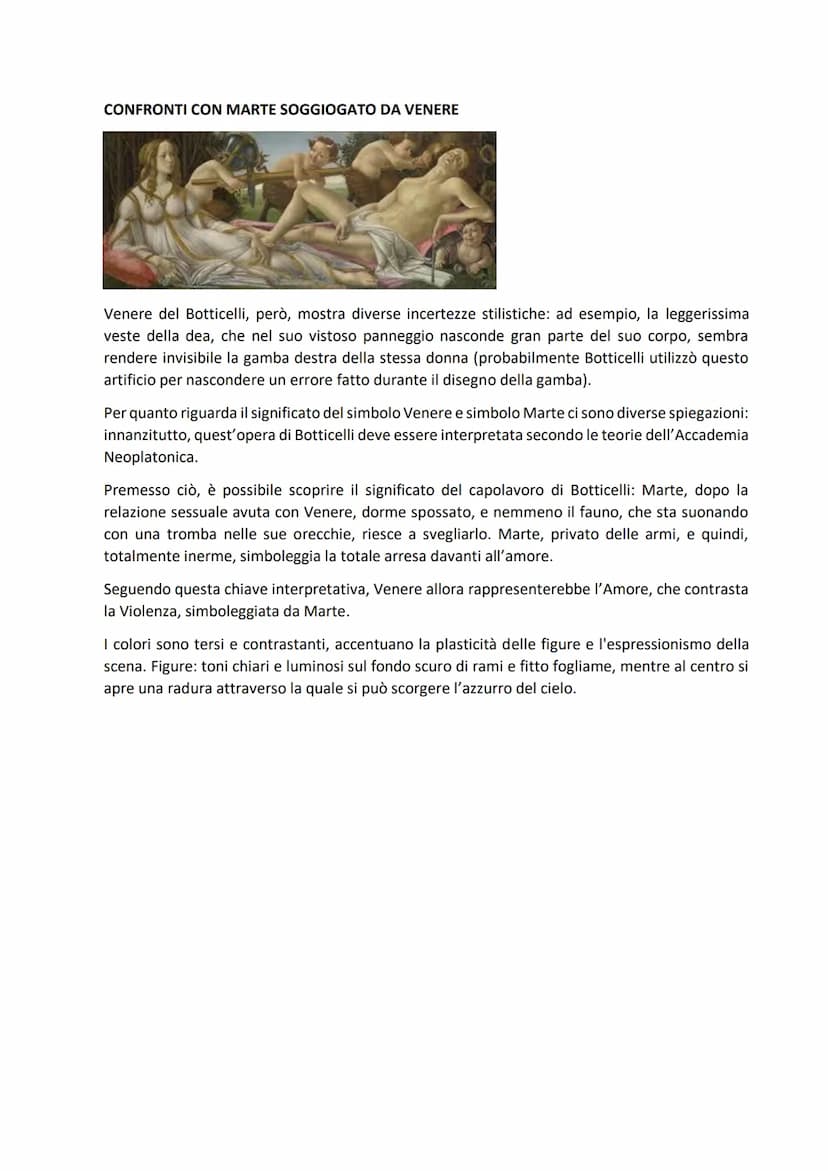 LA PRIMAVERA DI BOTTICELLI
La primavera è un celebre dipinto di soggetto mitologico e una complessa allegoria. I concetti e le
idee sono esp